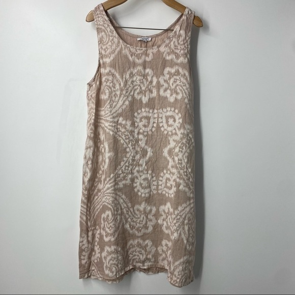 Lea Rigoli printed Italian linen shift dress M - Picture 4 of 7